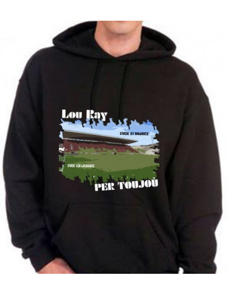 LOU RAY per toujou, sweat-shirt nissart du stade du ray