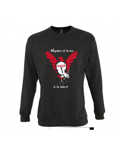 Niçois à la vie, à la mort, sweat de Nice