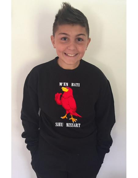 M'en Bati Sieù Nissart, sweat-shirt de nice enfant