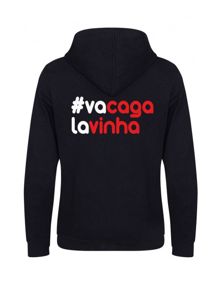 Veste à capuche expression de Nice va caga la vinha