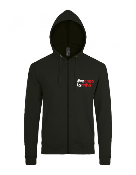 Veste à capuche expression de Nice va caga la vinha