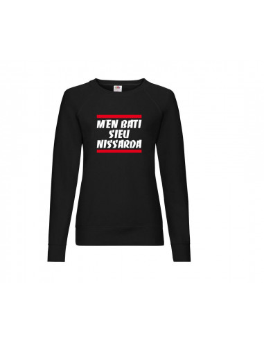 sweat-shirt du slogan niçois M'en bati sieu nissarda