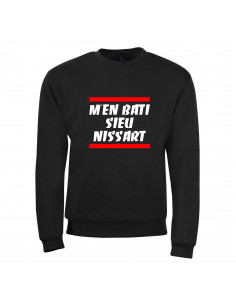sweat-shirt du slogan niçois M'en bati sieu nissart 2