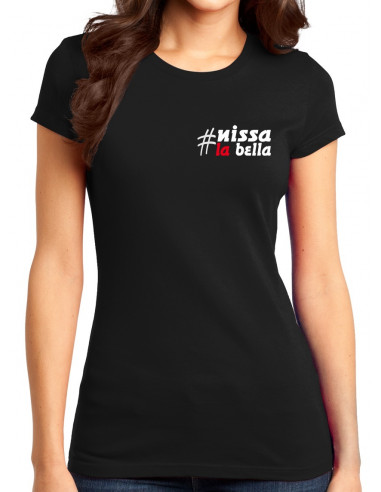 T-shirt femme Hashtag NISSA LA BELLA