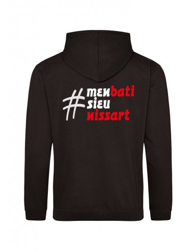 Veste à capuche du slogan niçois M'EN...