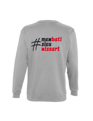 Sweat-shirt Hashtag "M'EN BATI SIEU...