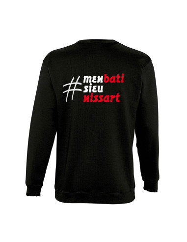 Sweat-shirt Hashtag "M'EN BATI SIEU...