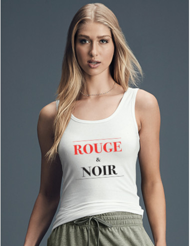 T-shirt femme ROUGE & NOIR