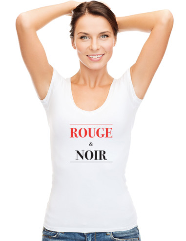 T-shirt femme ROUGE & NOIR