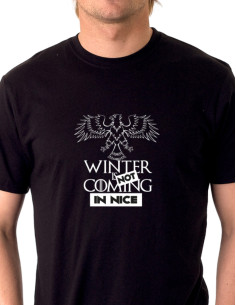 tee-shirt homme winter is not coming in nice 2